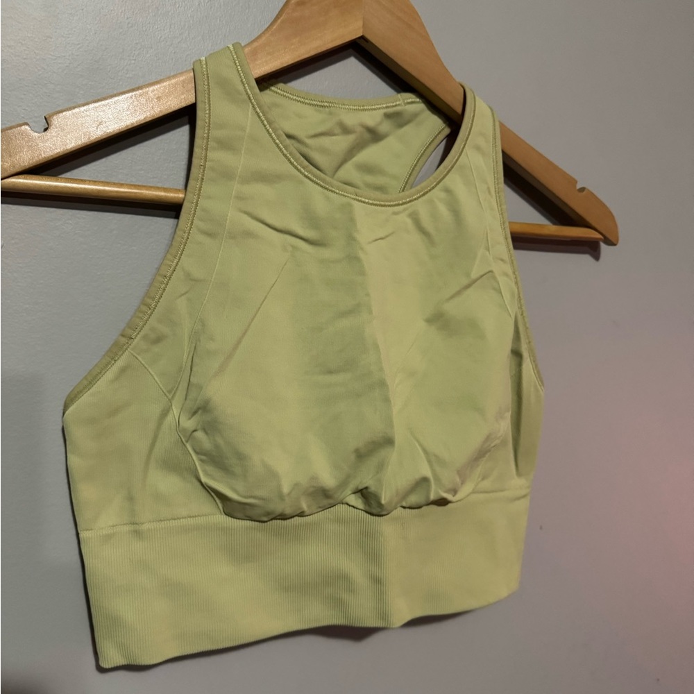 Lime Green Athletic Crop Top
